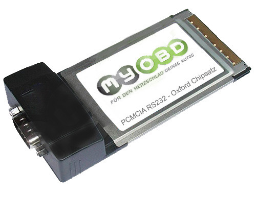 PCMCIA auf RS232 Adapterkarte (COM / Seriell) - TYP C
