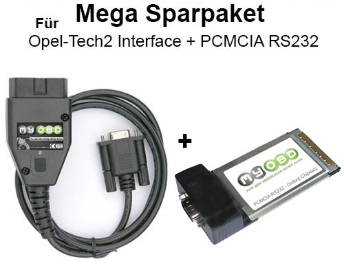Sparpaket - Tech2 Interface für Opel + PCMCIA Adapterkarte