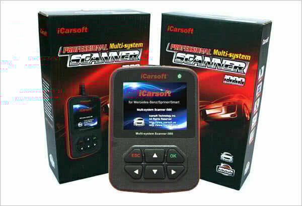 iCarsoft i980 Diagnose für Mercedes w203 w204 w211 w220 w221 uvm.