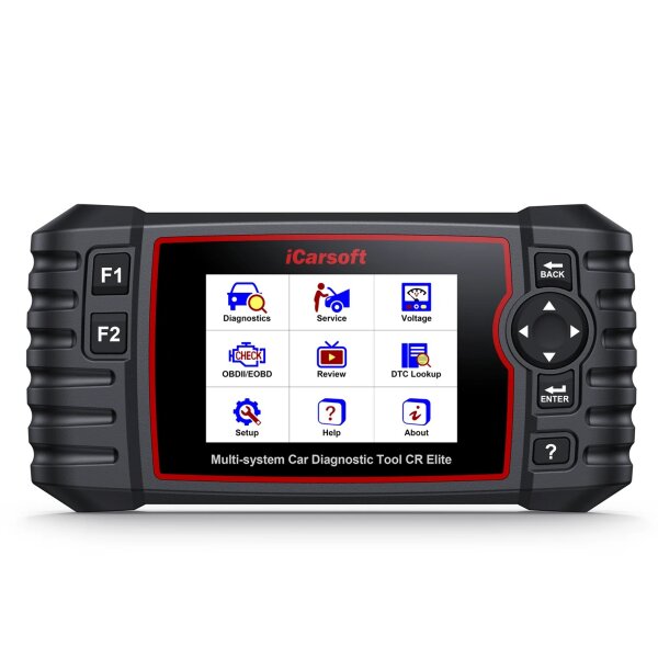 iCarsoft CR Elite Diagnose Motor Getriebe ABS Airbag Service DPF EPB Öl etc..