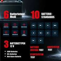 Launch BST-360 V2 Bluetooth Batterietester für 6V 12V 24V Batterien