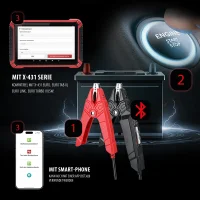 Launch BST-360 V2 Bluetooth Batterietester für 6V 12V 24V Batterien