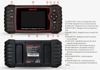 iCarsoft FA V2.0 für Alfa Romeo & Fiat Profi Diagnosegerät Diagnose ABS Airbag Service EPB  DPF uvm.