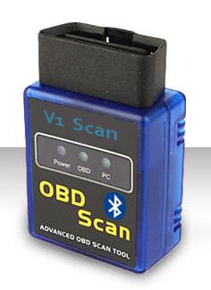 V-1 Mini OBD2 Bluetooth Adapter für Android, Smartphone & Tablets