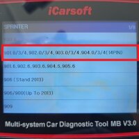 Original iCarsoft 14 Pin Adapter Für Mercedes Sprinter / LT