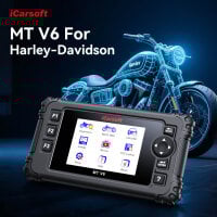 iCarsoft MT V6 für Harley Davidson Diagnosegerät OBD Scanner inkl. Adapter + Updates