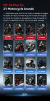 iCarsoft MT V6 Plus für 21 Motorrad Marken Diagnosegerät Service Reset Motor Getriebe ABS