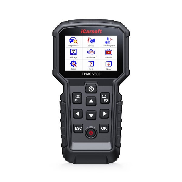 iCarsoft TPMS V800 Diagnosegerät + Reifendrucksensor Programmierung 315/433 MHz