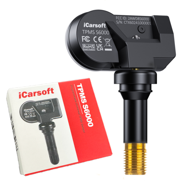 iCarsoft TPMS S6000 Reifendrucksensors für CR Eagle & TPMS V800 Programmierung 315/433 MHz