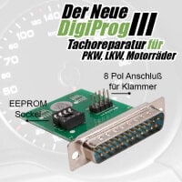 DigiProg III Tacho reparatur Laufleistung anpassen justieren KM