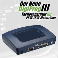 DigiProg III Tacho reparatur Laufleistung anpassen justieren KM