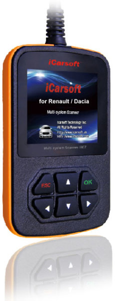 iCarsoft i907 Diagnose für Renault Dacia Twingo Clio Kangoo Megane Scenic uvm.
