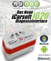 iCarsoft i620 OBD2 Bluetooth für Android, Smartphone & Tablets